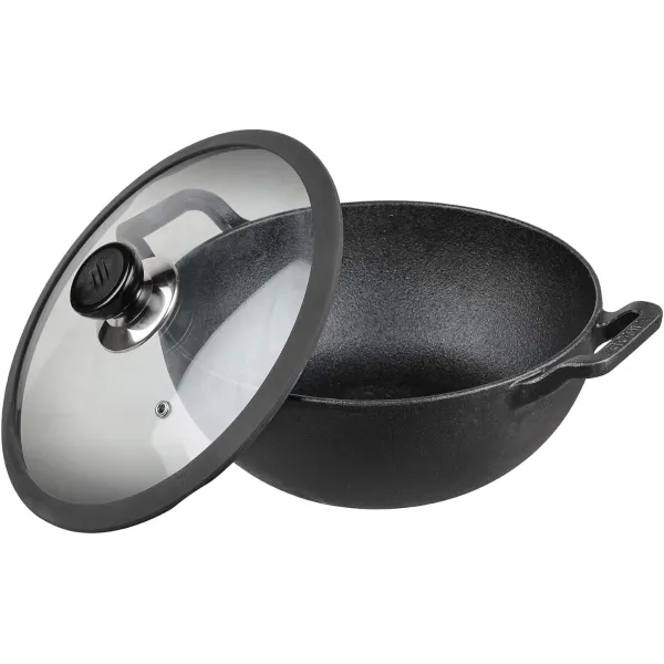 22 cm Vinod Ferona Cast Iron Kadai