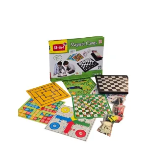 13-in-1 Magnetic Games Set – All-in-One Portable Family Entertainment