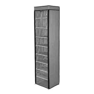 10 Tier Portable Shoe Rack with Dustproof Cover – Space-Saving Multi-Layer Organizer for Shoes, Clothes & Storage