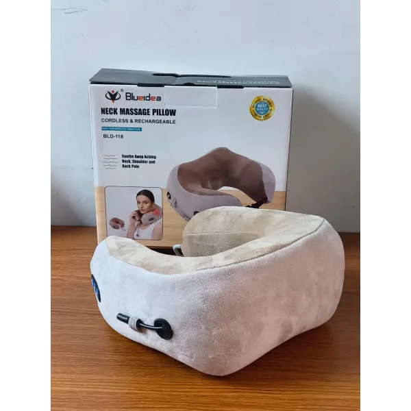 Blueidea Neck Massage Pillow – Cordless & Rechargeable Comfort Solution