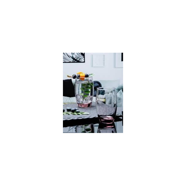 Luminarc Salto Tumbler Glass – Ergonomic Curved Drinking Glass with Thick Stable Base( model no. J3777)