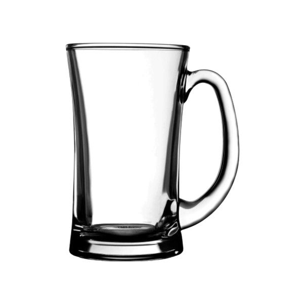 Luminarc Benidorm 450ml Glass Beer Mug – Tempered Beer Mug with Handle & Thick Base model.no N1512