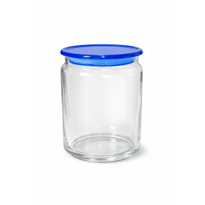 Luminarc N2333 Pot Jar – 1L with Plano Blue Lid ( 1 pcs )