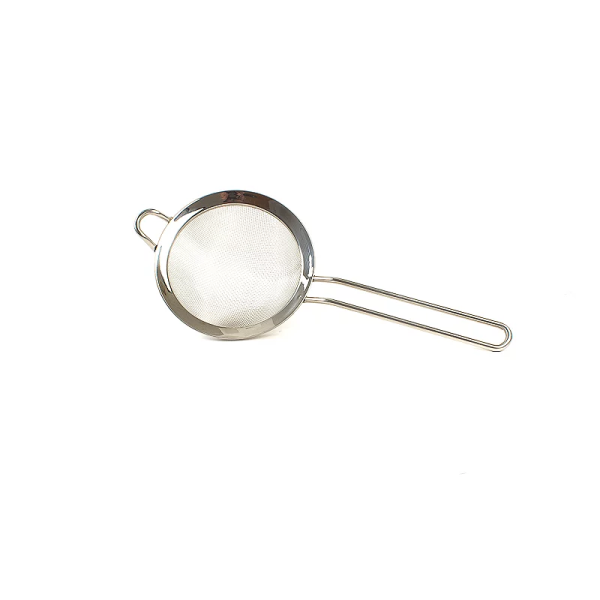 Tea Strainer – Just Kitchen Fine Mesh Sieve Strainer Stainless Steel Mesh Strainer with Handle for Strain Drain and Rinse