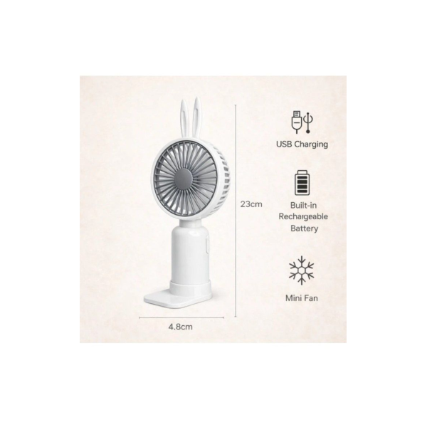 Rechargeable Mini Handheld Fan – Portable Cooling Device