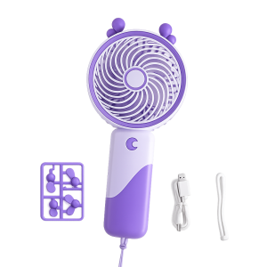 LANYARD Rechargeable Mini Handheld Fan – Portable Cooling Device
