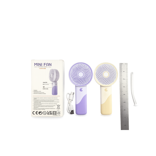 LANYARD Rechargeable Mini Handheld Fan – Portable Cooling Device