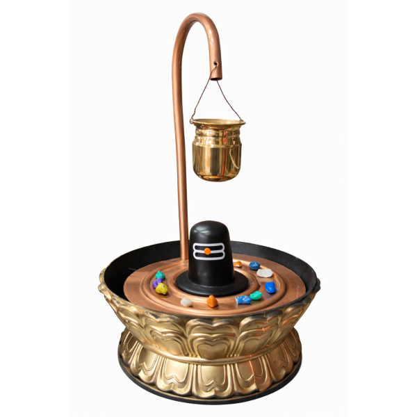 Shiva Linga Water Fountain – Home Temple Décor