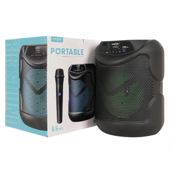 Greatnice GTS‑2455 Portable Wireless Speaker – 6.5‑inch with Microphone