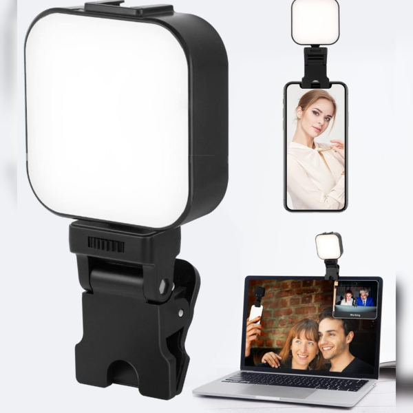 Influencer Selfie Light – LED Video Camera Light – Portable Clip‑On Panel