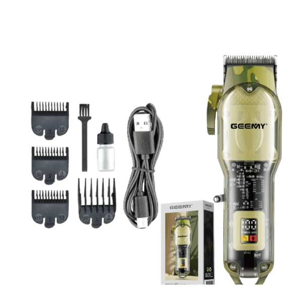 Geemy GM-8049 Professional Hair Clipper – Aerodynamic Design with Detachable Easy-Clean Blade