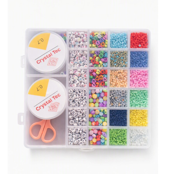 DIY Crystal Tec 24‑Grid Bead & Jewelry‑Making Kit