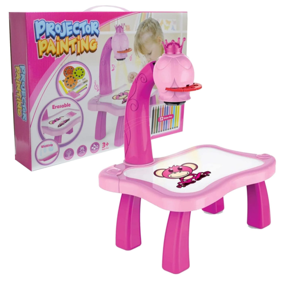 Projection Painting KidsToy Set – LED Drawing & Tracing Table