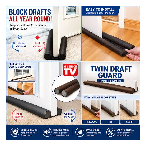 Door Draft & Dust Stopper (Insect Protector) - 36 Inch