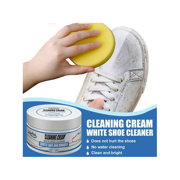 Shoe Cleaner | Shoe Polish Cleansing Cream - White Shoe Deontaminate Paste, Cleaning Cream for Canvas Mesh White Shoes, 260g, Refer to description, 260 grams