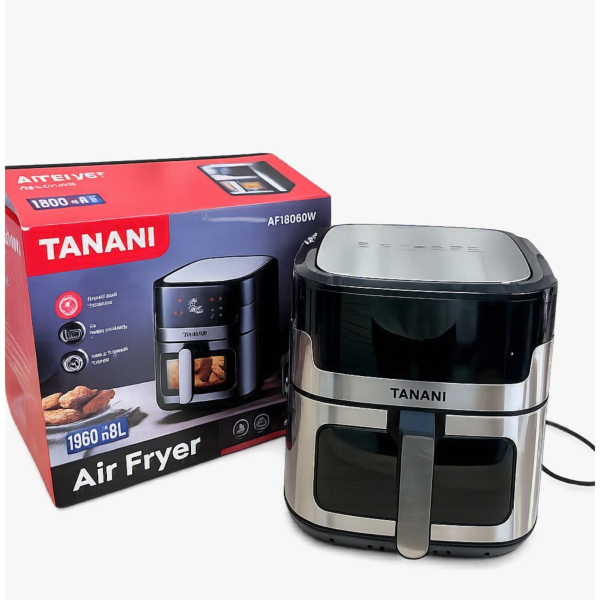 Tanani AF1806DW Air Fryer – 8L Digital Cooking