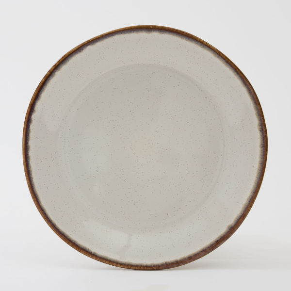 Dinewell Beige Melamine Dinner Plate – Model DWP‑5019‑RUSTY