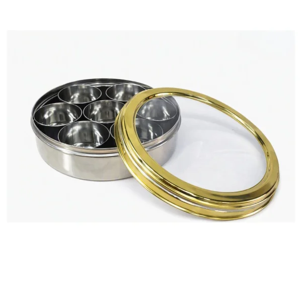 Raso Prime Masala Box – Stainless Steel Spice Organizer