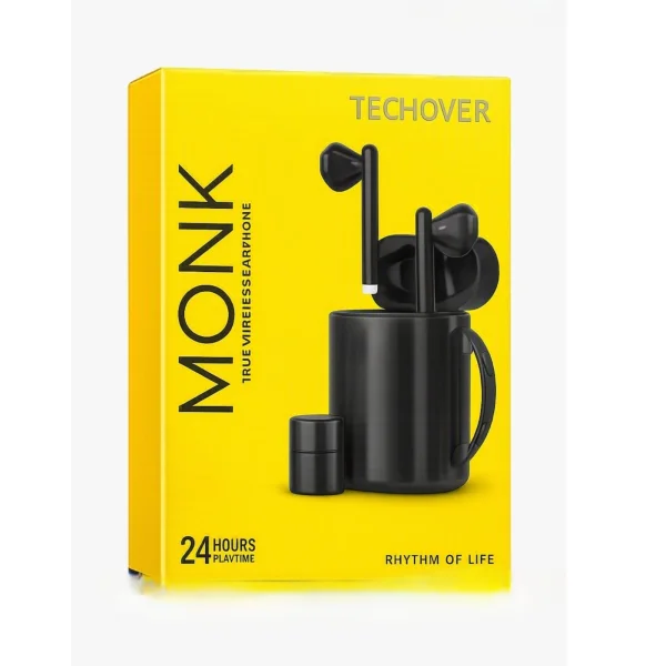 Monk True Wireless Earphones – 24‑Hour Playtime
