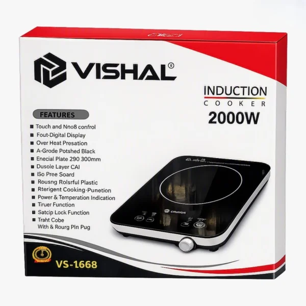 Vishal 2000W Induction Cooker – Model VS‑1668