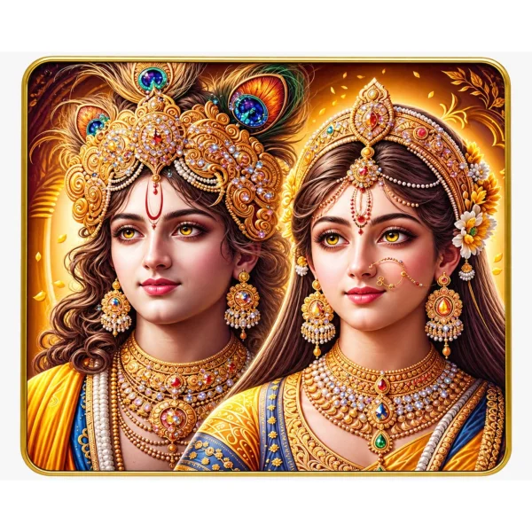 Radha Krishna Decorative Wall Frame 12*12 inch