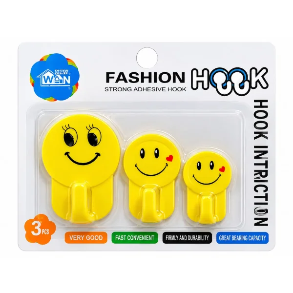 Better Hooks Smiley Wall Hook 2-pcs Set